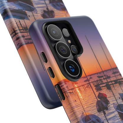 Fortune Favors the Bold: Sunset Sail Phone Case for iPhone, Samsung Galaxy and Google Pixel devices