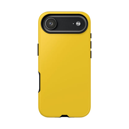 Luscious Yellow: Plain Sunburst-Inspired Color for iPhone, Samsung Galaxy and Google Pixel devices