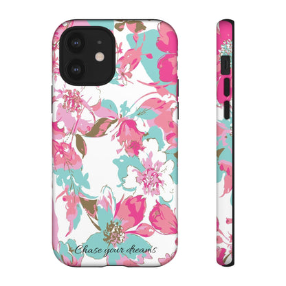 Chase your dreams: Artistic and elegant phone case for Apple iPhone, Samsung Galaxy and Pixel devices