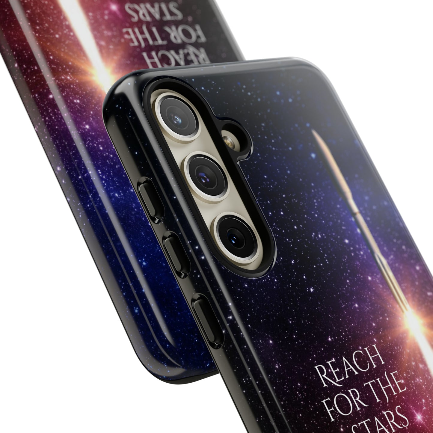 Reach for the stars: rocket illustrated phone case for iPhone, Samsung Galaxy and Pixel devices