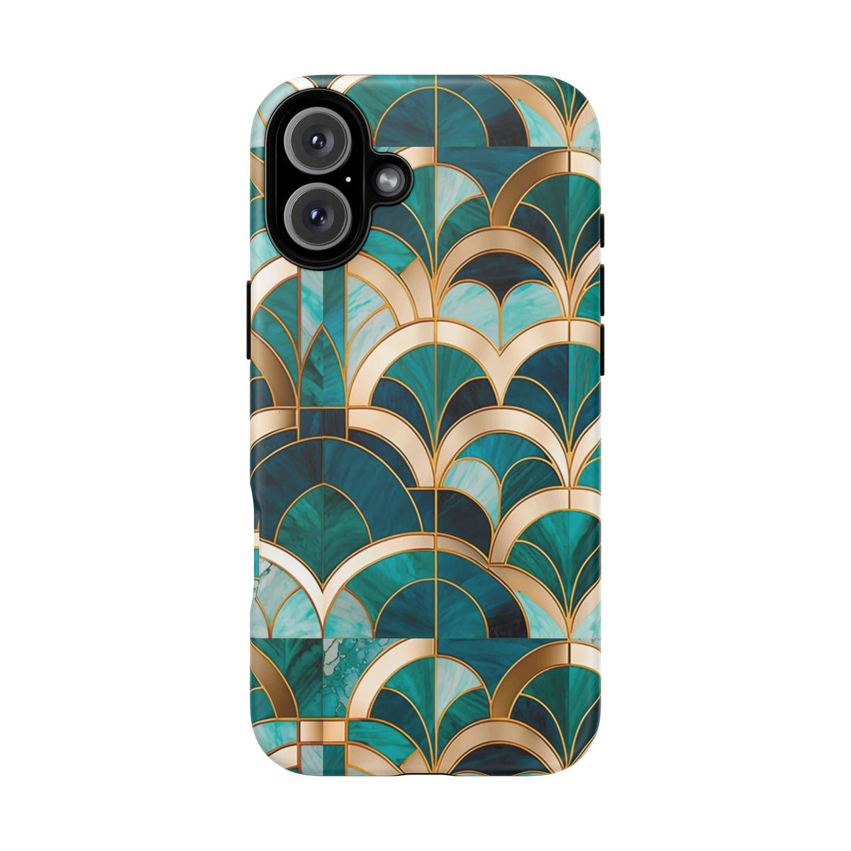 Emerald Deco: Vintage Plush Phone Case for iPhone, Samsung Galaxy and Google Pixel devices