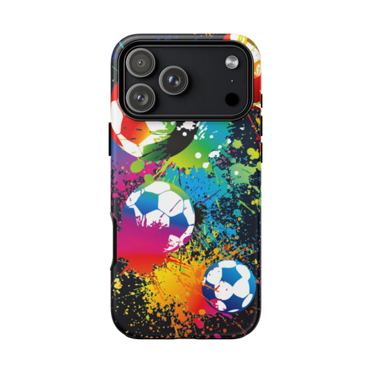 Footballer's Phone Case: Vibrant Case for iPhone, Samsung Galaxy and Google Pixel devices