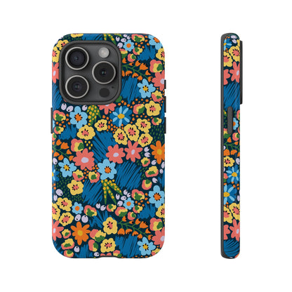 Bloom Burst: Color and Joy Themed Phone Case for iPhone, Samsung Galaxy and Google Pixel devices