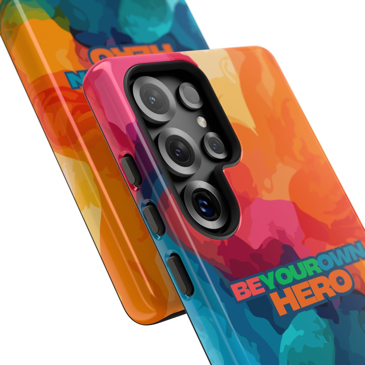 Be Your Own Hero: Inspiring Quote Phone Case for iPhone, Samsung Galaxy and Google Pixel