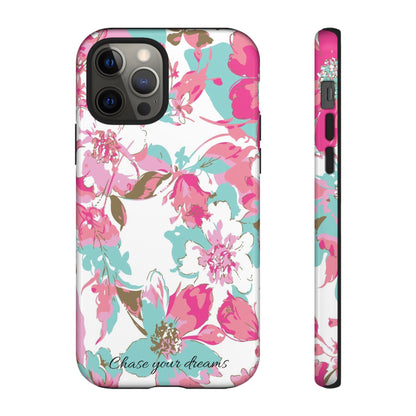 Chase your dreams: Artistic and elegant phone case for Apple iPhone, Samsung Galaxy and Pixel devices