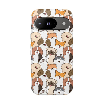 Cute Dogs Charm Phone Case for iPhone, Samsung Galaxy and Google Pixel devices
