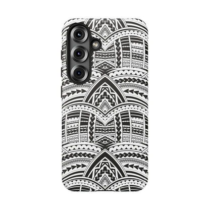 Tatoeage: telefoonhoesje met tribalpatroon voor iPhone, Samsung Galaxy en Google Pixel