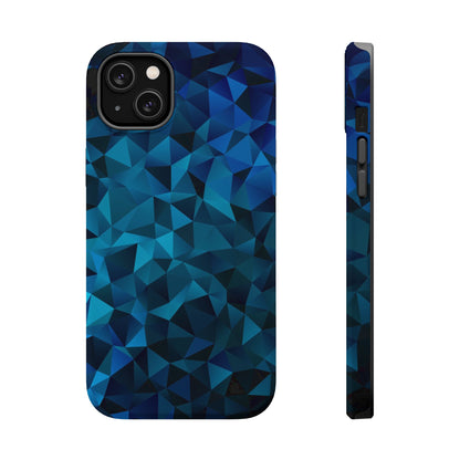 Blue Diamonds (MagSafe version): Elegant phone case for iPhone