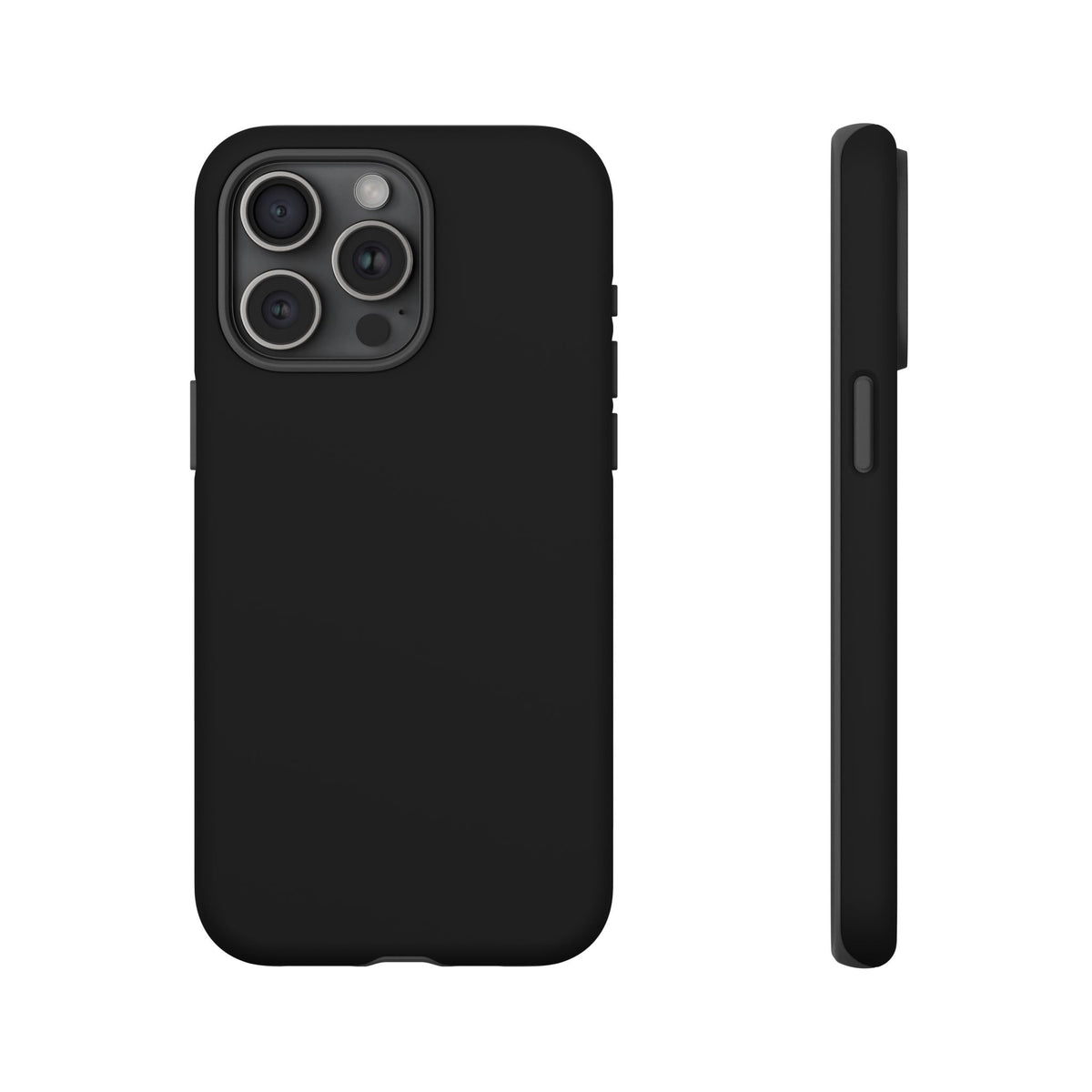 Space Black: Pure black phone case for iPhone, Samsung Galaxy and Google Pixel devices