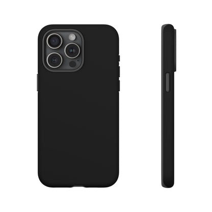 Space Black: Pure black phone case for iPhone, Samsung Galaxy and Google Pixel devices