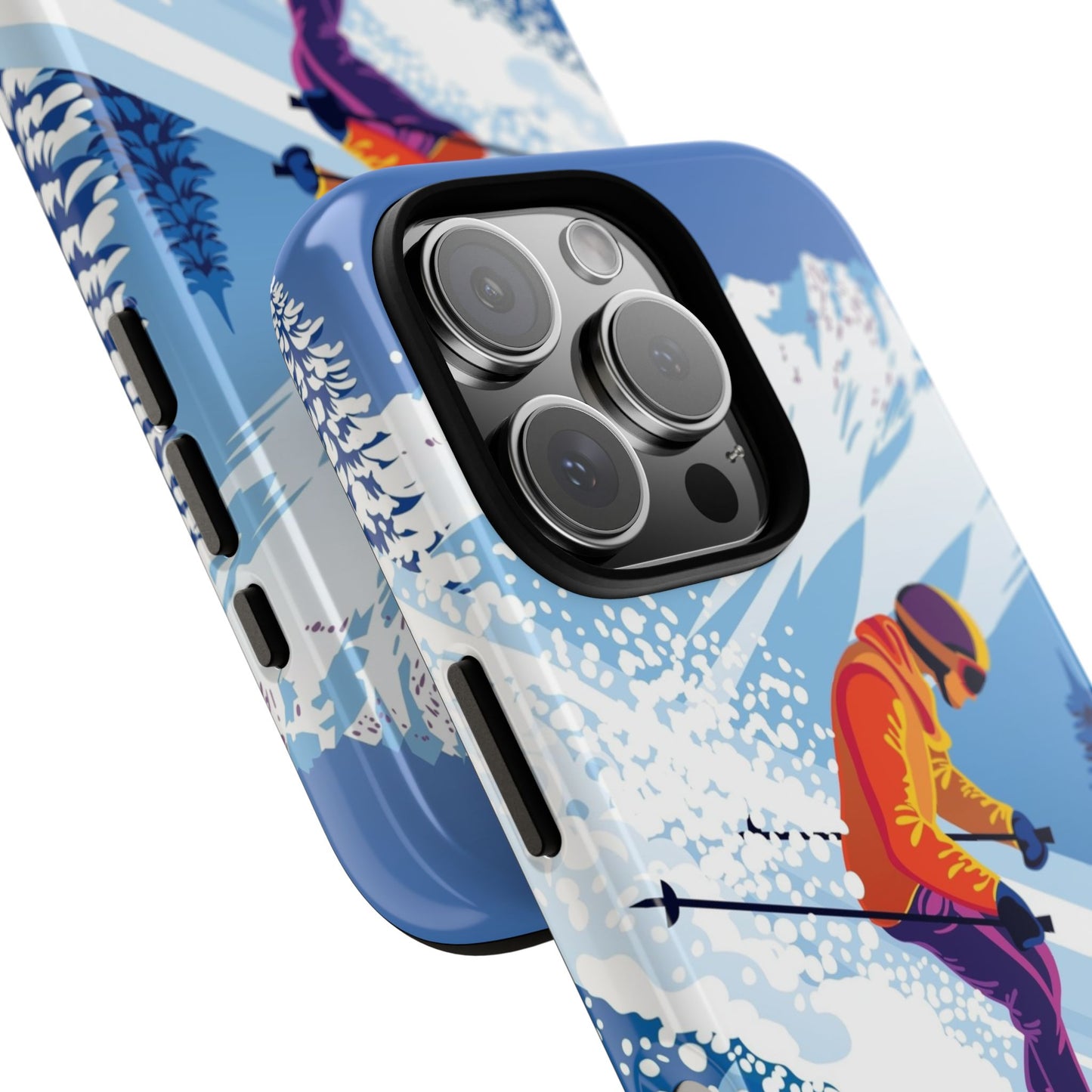 Glacier Rush: Ice Ski inspired phone case for iPhone, Samsung Galaxy and Google  Pixel devices