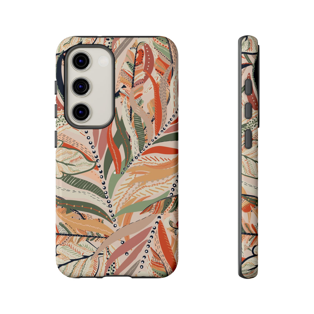 Terracotta Leaves Phone Case: Nature‑Inspired Art for iPhone, Samsung Galaxy and Google Pixel devices