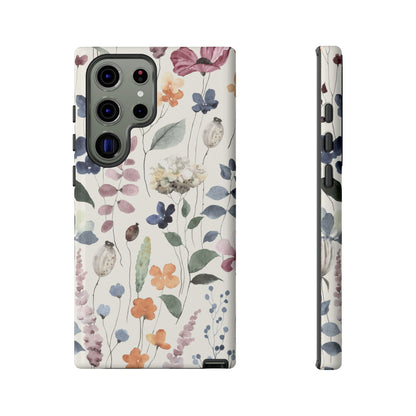 Floral prints phone case for iPhone, Samsung Galaxy and Pixel devices