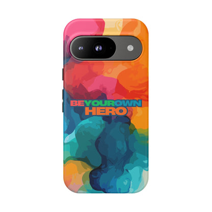 Be Your Own Hero: Inspiring Quote Phone Case for iPhone, Samsung Galaxy and Google Pixel