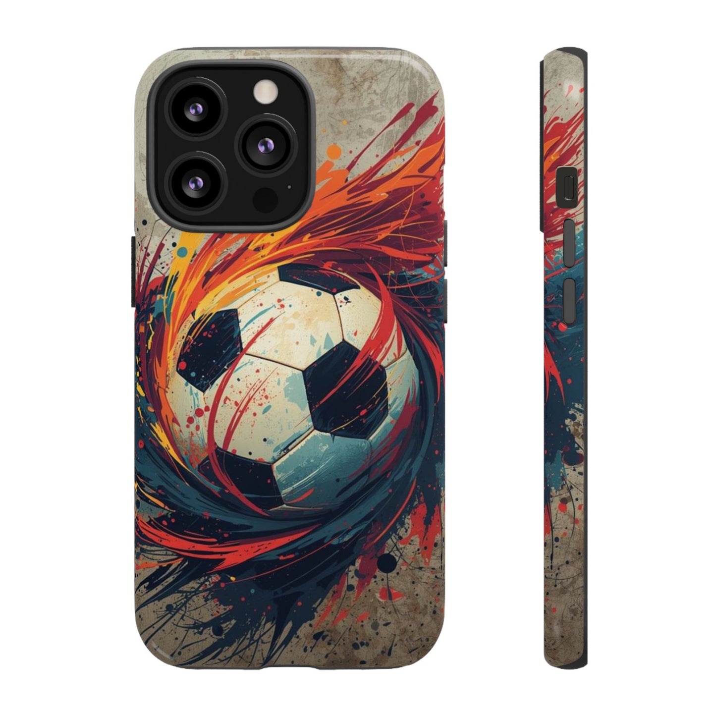 Football Swirl: Phone Case for iPhone, Samsung Galaxy and Google Pixel devices