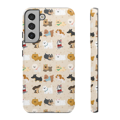 Cute Dogs: Tough Case for iPhone, Samsung Galaxy and Google Pixel devices