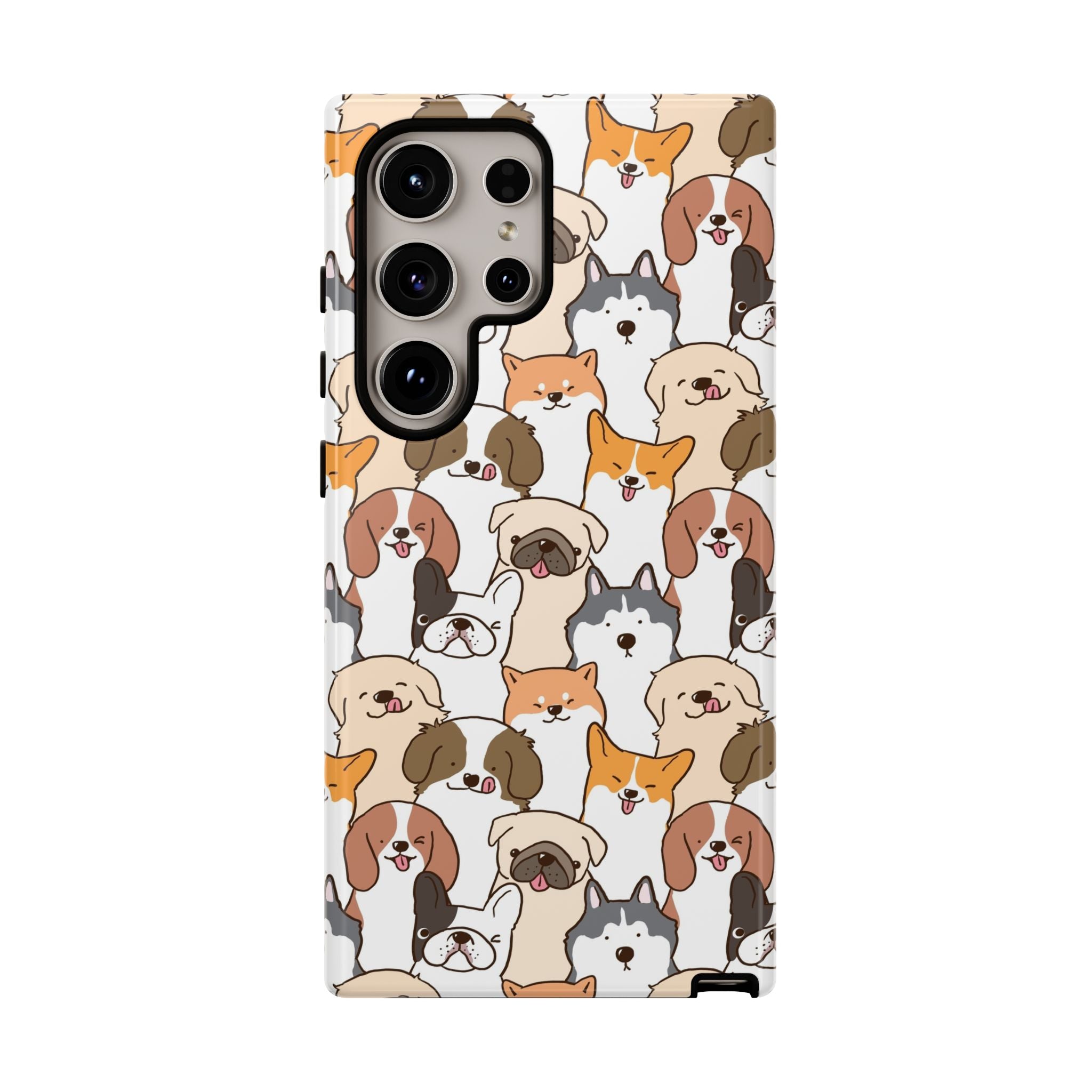Cute Dogs Charm Phone Case for iPhone, Samsung Galaxy and Google