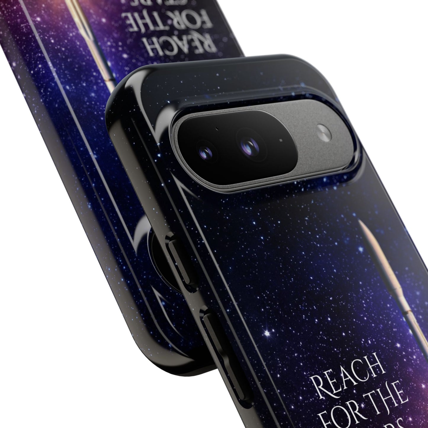 Reach for the Stars: Rocket-illustrated phone case for iPhone, Samsung Galaxy and Pixel devices