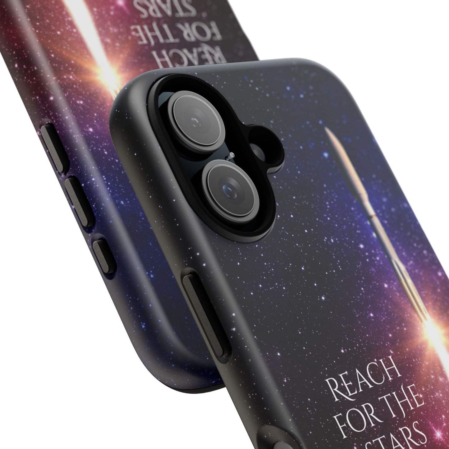 Reach for the Stars: Rocket-illustrated phone case for iPhone, Samsung Galaxy and Pixel devices