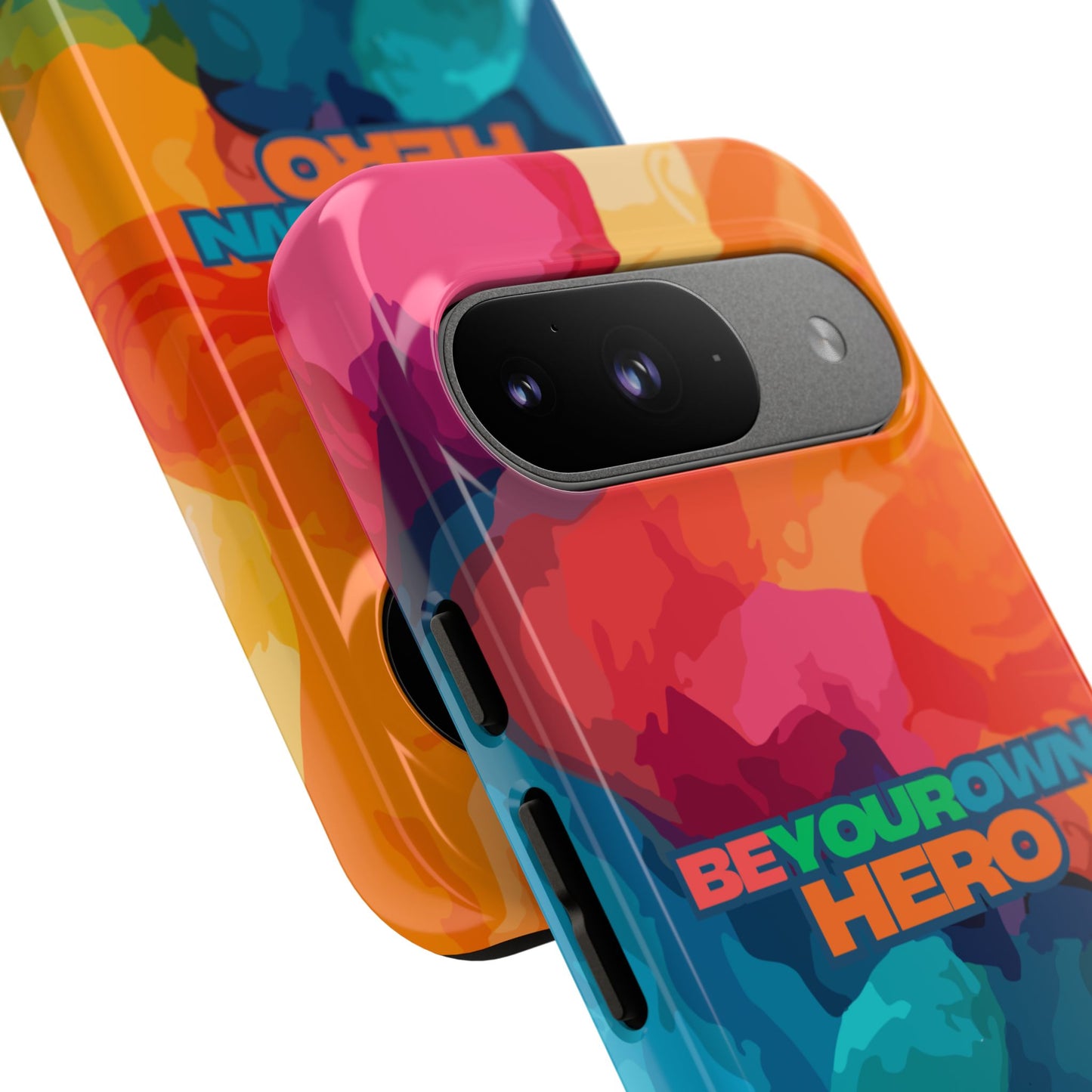 Be Your Own Hero: Inspiring Quote Phone Case for iPhone, Samsung Galaxy and Google Pixel