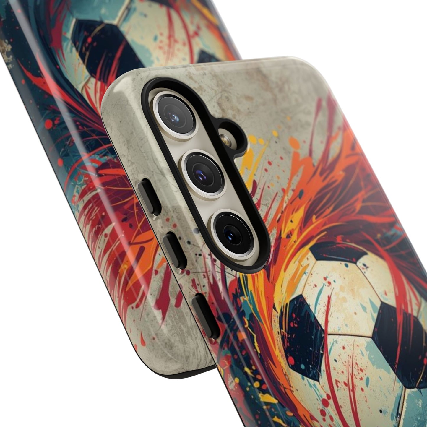 Football Swirl: Phone Case for iPhone, Samsung Galaxy and Google Pixel devices