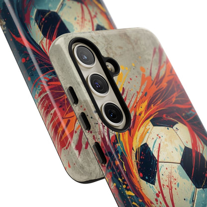 Football Swirl: Phone Case for iPhone, Samsung Galaxy and Google Pixel devices