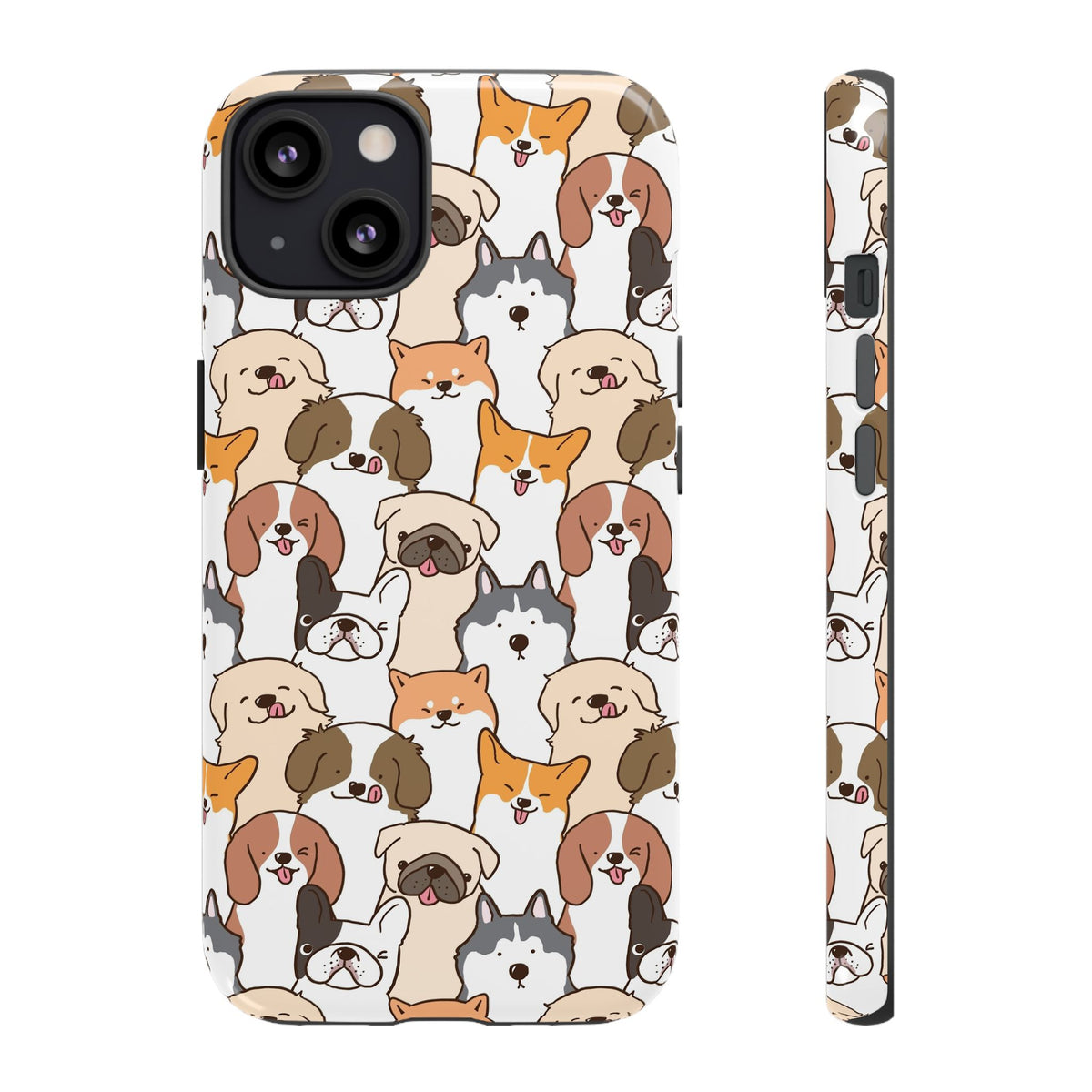 Cute Dogs Charm Phone Case for iPhone, Samsung Galaxy and Google Pixel devices