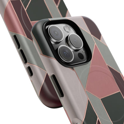 Geometric Luxe MagSafe Phone Case for iPhone