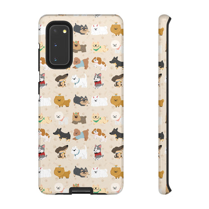 Cute Dogs: Tough Case for iPhone, Samsung Galaxy and Google Pixel devices