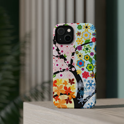 Four Seasons (MagSafe version): Fall, Winter, Spring and Summer inspired phone case for iPhone