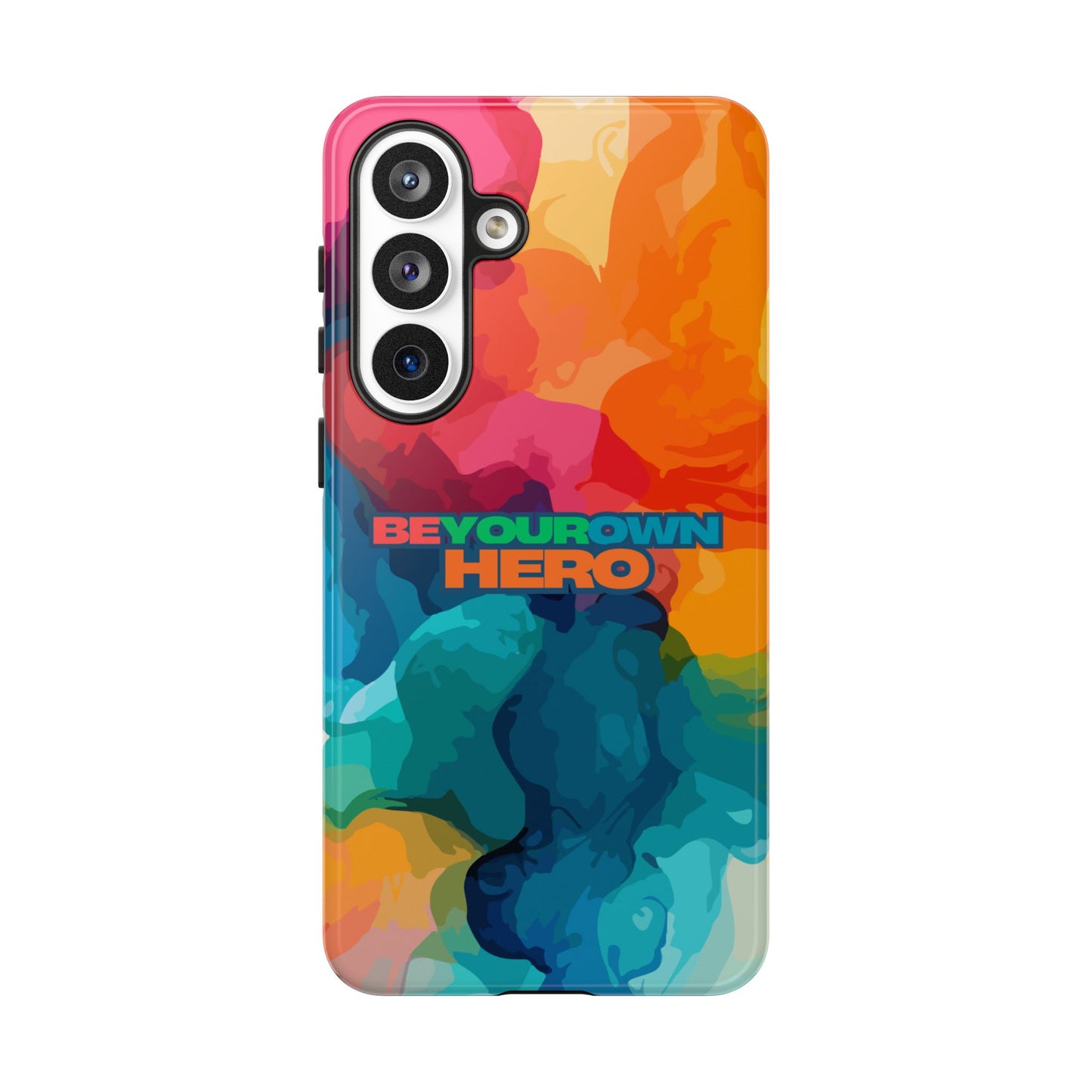 Be Your Own Hero: Inspiring Quote Phone Case for iPhone, Samsung Galaxy and Google Pixel