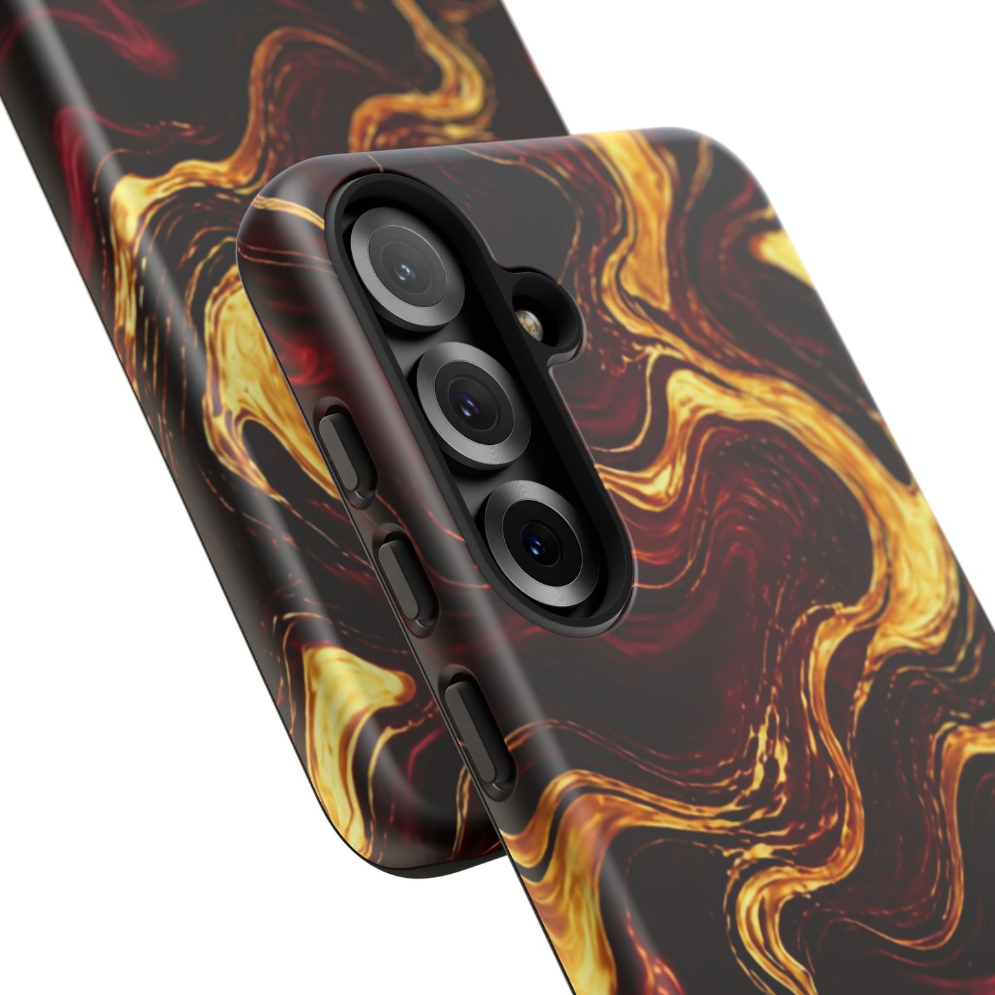 Molten Gold and Maroon Waves: Elegant Phone Case for iPhone, Samsung Galaxy and Google Pixel devices
