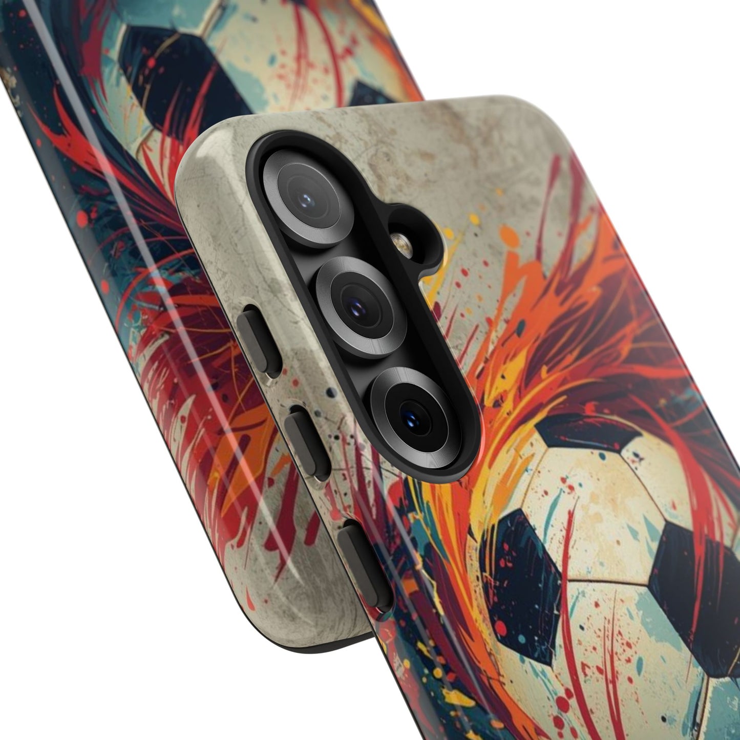 Football Swirl: Phone Case for iPhone, Samsung Galaxy and Google Pixel devices