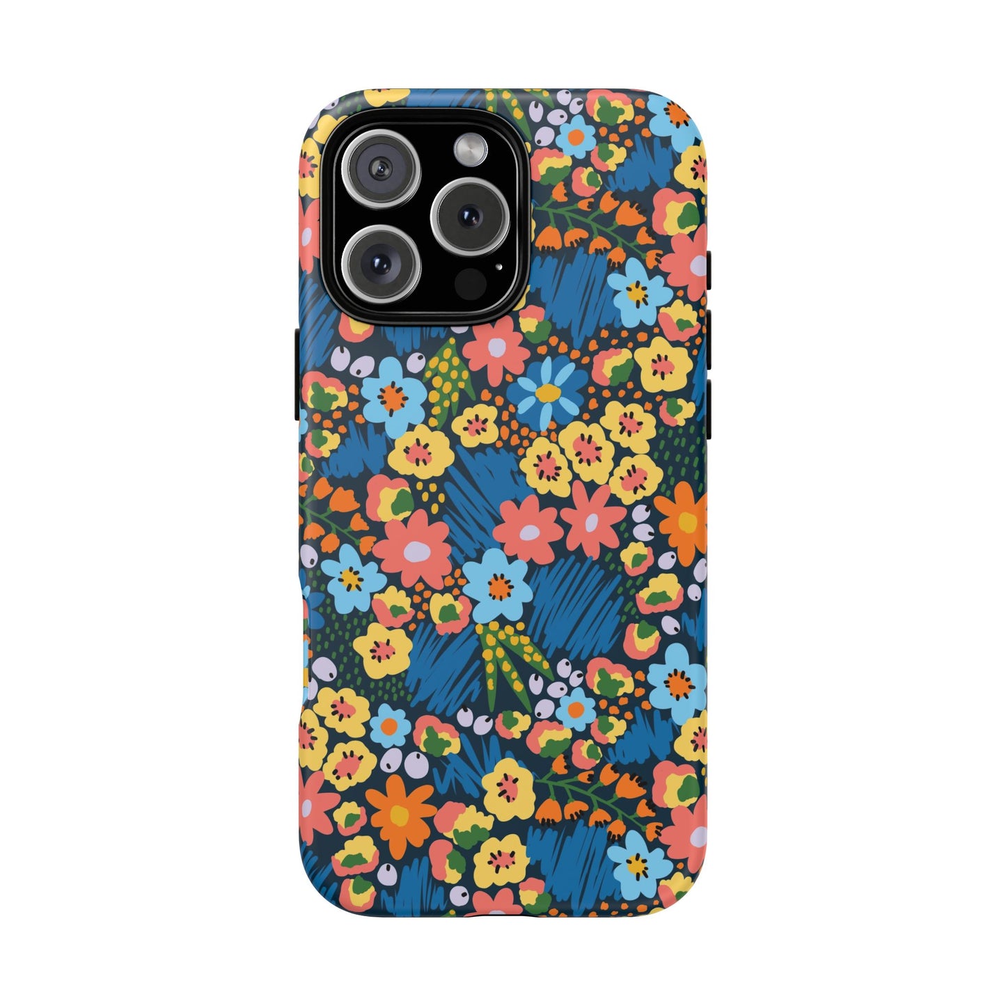 Bloom Burst: Color and Joy Themed Phone Case for iPhone, Samsung Galaxy and Google Pixel devices