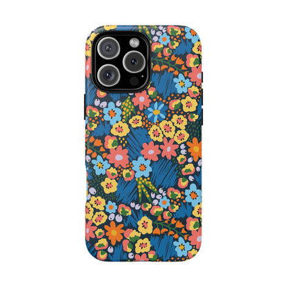 Bloom Burst: Color and Joy Themed Phone Case for iPhone, Samsung Galaxy and Google Pixel devices