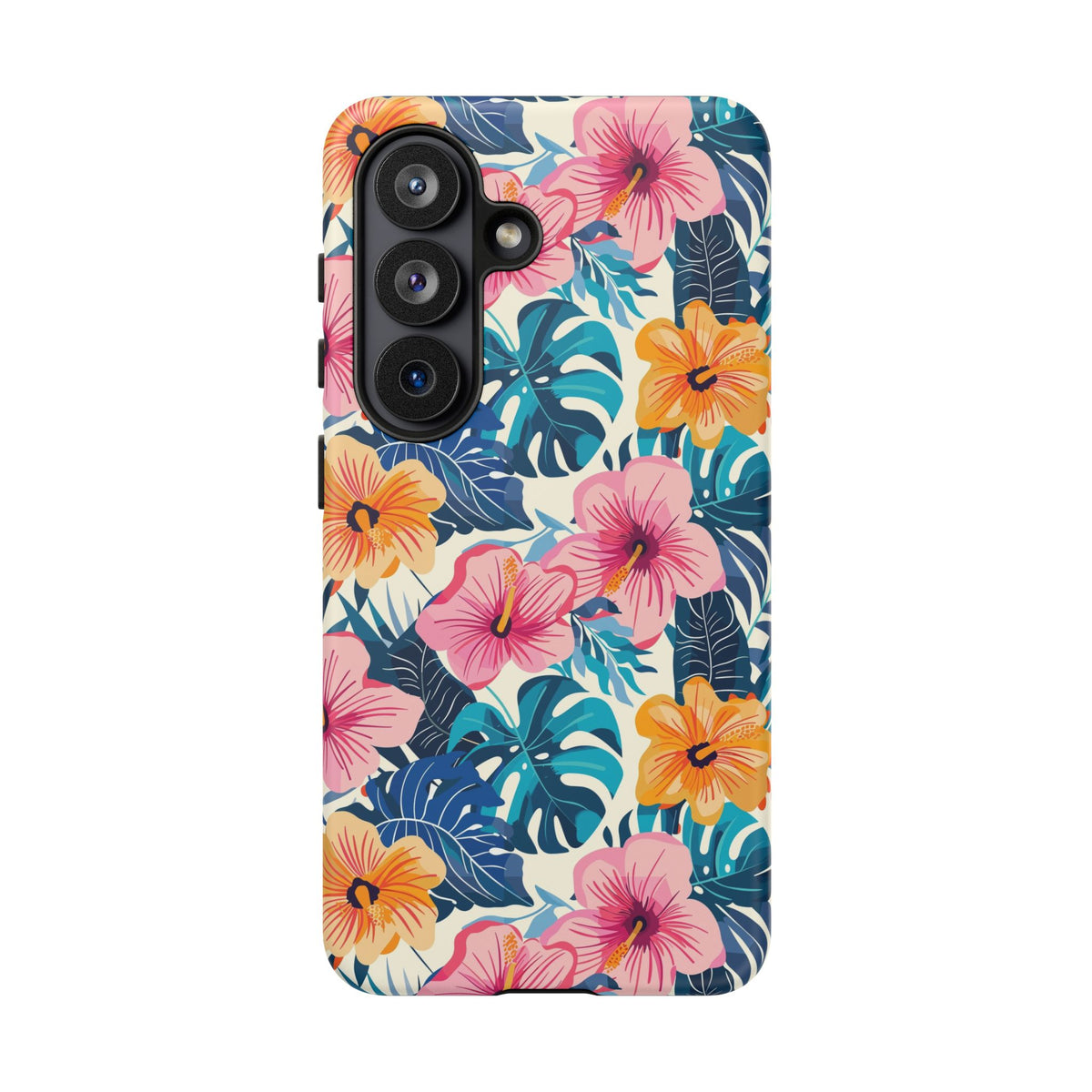 Hibiscus Bloom: Cute Floral Phone Case for iPhone, Samsung and Google Pixel