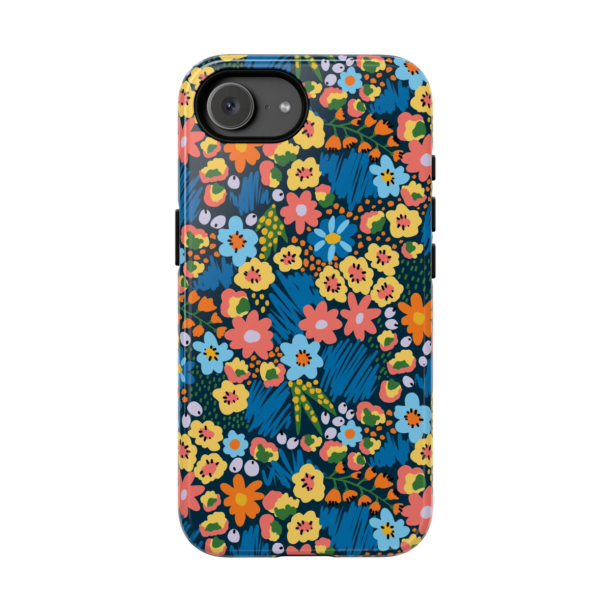 Bloom Burst: Color and Joy Themed Phone Case for iPhone, Samsung Galaxy and Google Pixel devices
