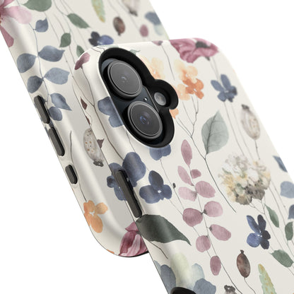 Floral prints phone case for iPhone (MagSafe version)