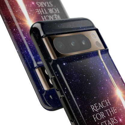 Reach for the stars: rocket illustrated phone case for iPhone, Samsung Galaxy and Pixel devices