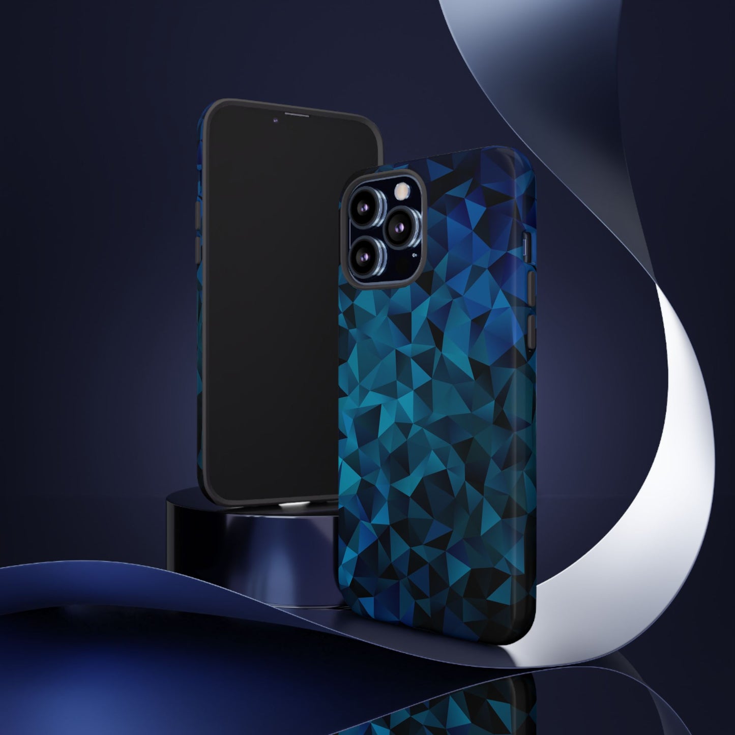 Blue Diamonds: Phone Case with Elegant Prints for iPhone, Samsung Galaxy and Google Pixel devices