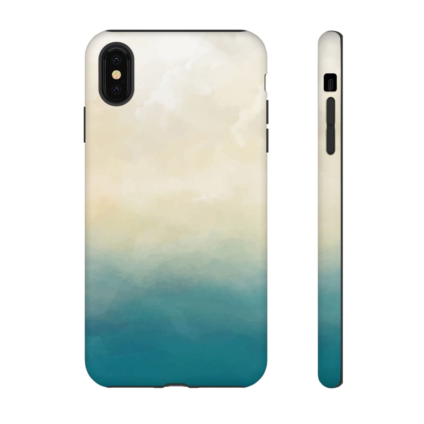 海と砂のグラデーションケース：iPhone、Galaxy、Google Pixelデバイス用ビーチ風スマホケース