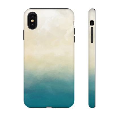 海と砂のグラデーションケース：iPhone、Galaxy、Google Pixelデバイス用ビーチ風スマホケース