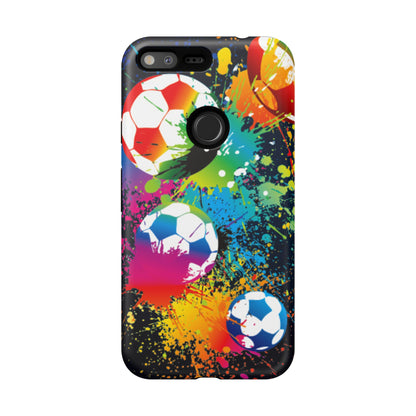 Footballer's Phone Case: Vibrant Case for iPhone, Samsung Galaxy and Google Pixel devices