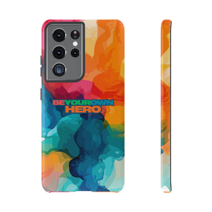 Be Your Own Hero: Inspiring Quote Phone Case for iPhone, Samsung Galaxy and Google Pixel