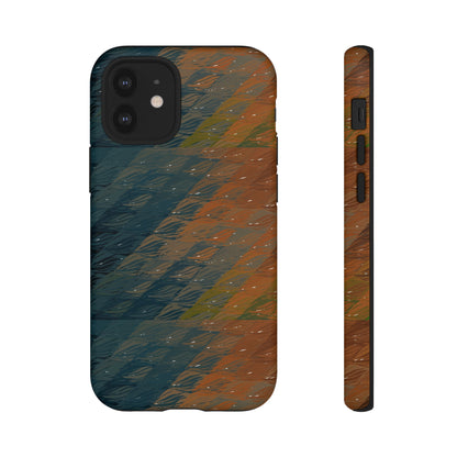 BRUE: Brown + Blue Geometric case for iPhone, Galaxy and Pixel