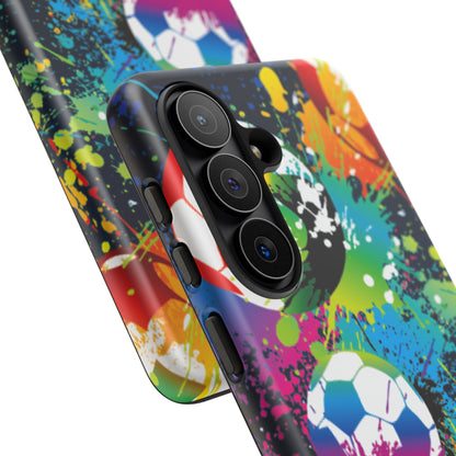 Footballer's Phone Case: Vibrant Case for iPhone, Samsung Galaxy and Google Pixel devices