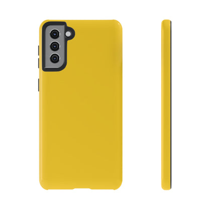 Luscious Yellow: Plain Sunburst-Inspired Color for iPhone, Samsung Galaxy and Google Pixel devices