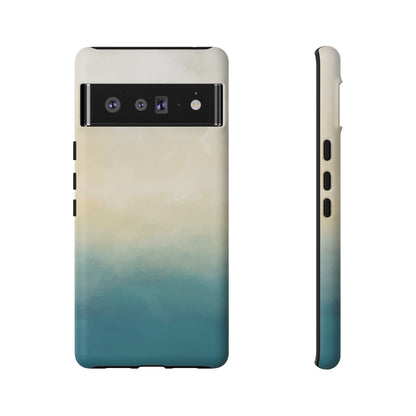 海と砂のグラデーションケース：iPhone、Galaxy、Google Pixelデバイス用ビーチ風スマホケース
