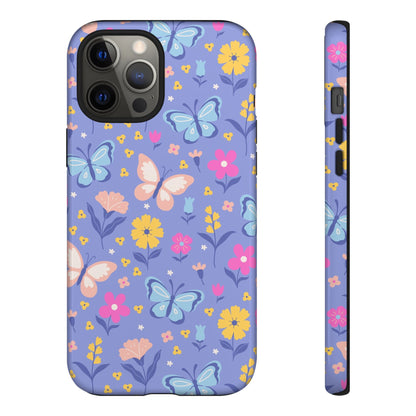 Lavender Butterflies: Tough Phone Case for iPhone, Samsung Galaxy and Google Pixel