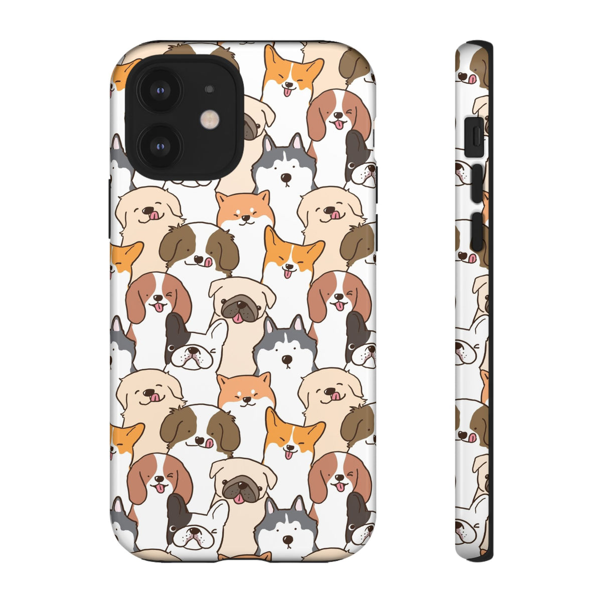 Cute Dogs Charm Phone Case for iPhone, Samsung Galaxy and Google Pixel devices